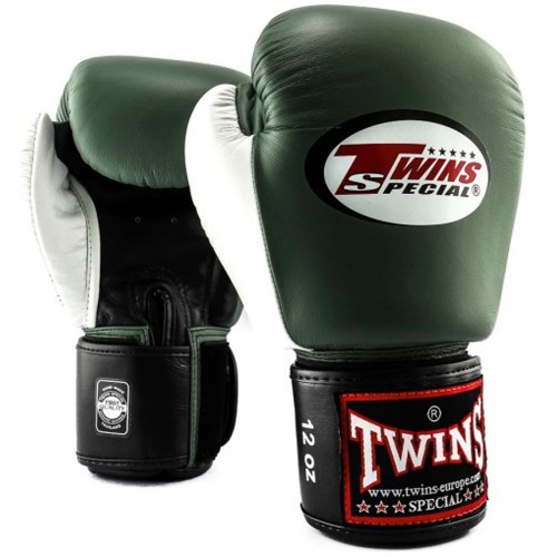 Боксерские перчатки Twins Special (BGVL-3T olive/black/white)